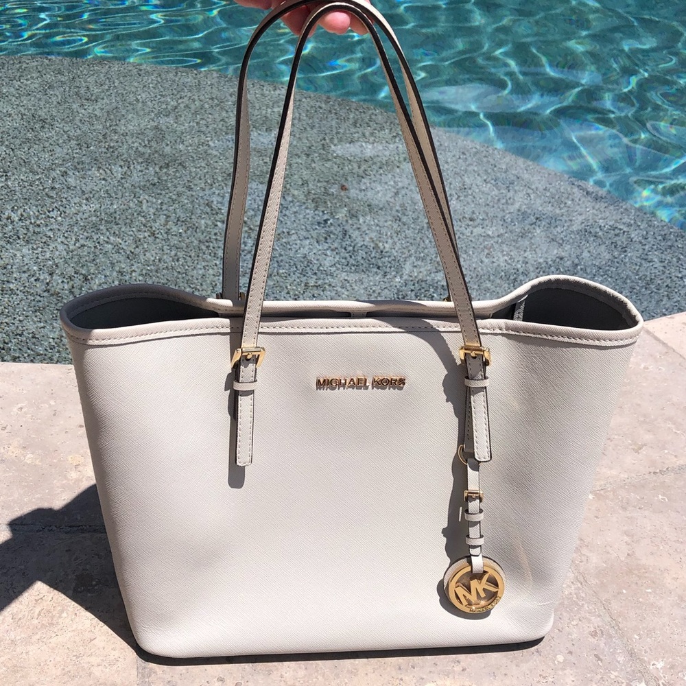 Michael Kors White Small Tote